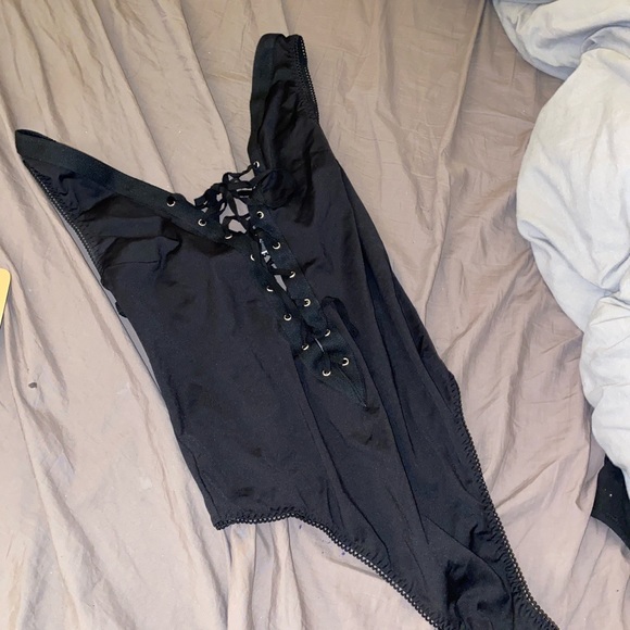 Victoria’s Secret satin lace up bodysuit - Picture 4 of 4